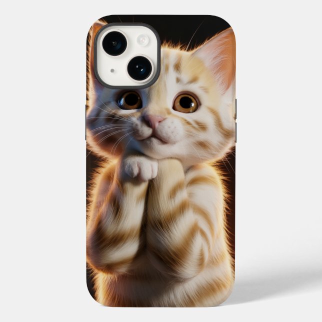 Funda De Case-Mate Para iPhone cute kitten (Reverso )