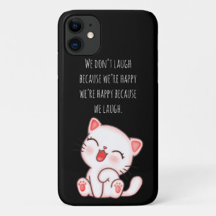 Funda Para iPhone 11 Cute Kitten Laughing