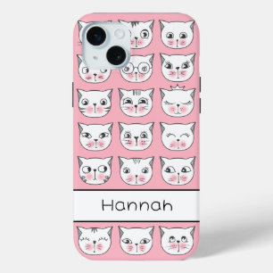 Funda Para iPhone 15 Mini Cute Kitties