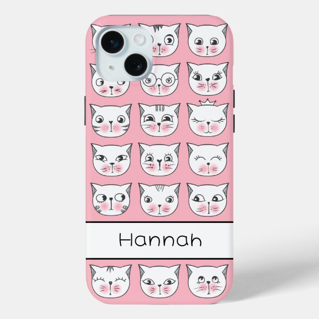 Funda De Case-Mate Para iPhone Cute Kitties (Reverso )