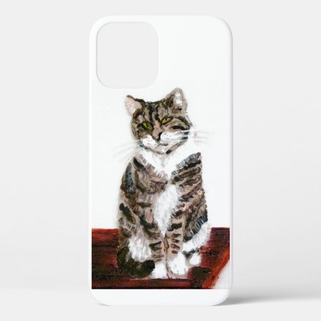 Funda De Case-Mate Para iPhone Cute Kitty Tabby Cat (Reverso )