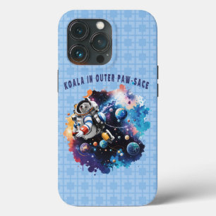 Funda Para iPhone 13 Pro Cute Koala en el espacio peatonal exterior, astron