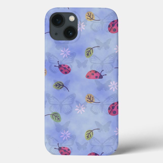 Funda De Case-Mate Para iPhone Cute Ladybugs (Reverso)