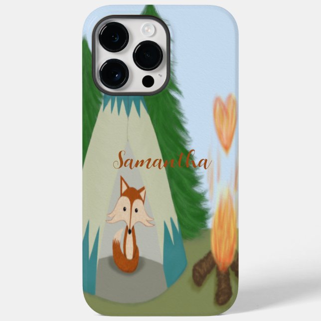Funda De Case-Mate Para iPhone Cute Lone Fox (Reverso )