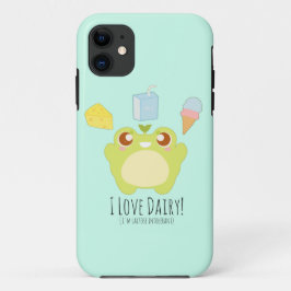 Funda Para iPhone 11 Cute me encanta la rana de los tratamientos lácteo