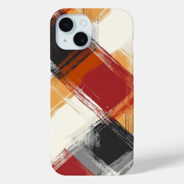 Funda De Case-Mate Para iPhone Cute Otoño Plaid (Reverso )