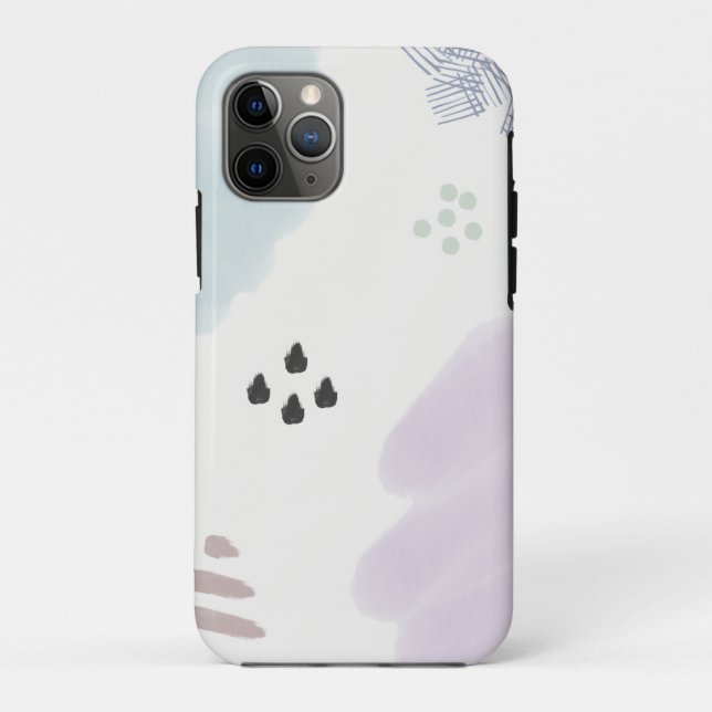 Funda De Case-Mate Para iPhone Cute Pastel Resumen Brote de pincel (Reverso)