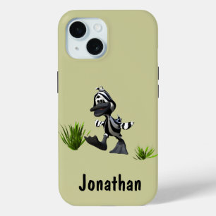 Funda Para iPhone 15 Cute Personalizado Zebra Duck