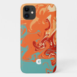 Funda Para iPhone 11 Cute Personalize Pastel Marbel