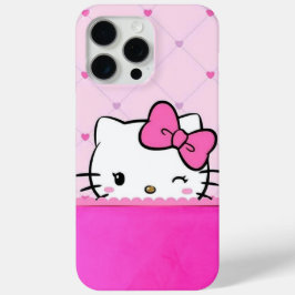 Funda Para iPhone 15 Pro Max Cute Pink Kitty Cell Phone Case