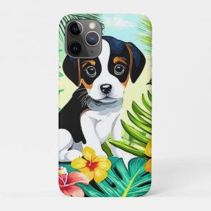 Funda Para iPhone 11 Pro Cute Pup en el paraíso