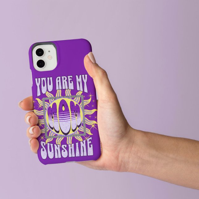 Funda De Case-Mate Para iPhone Cute Purple Mom... Eres mi Sunshine (Subido por el creador)
