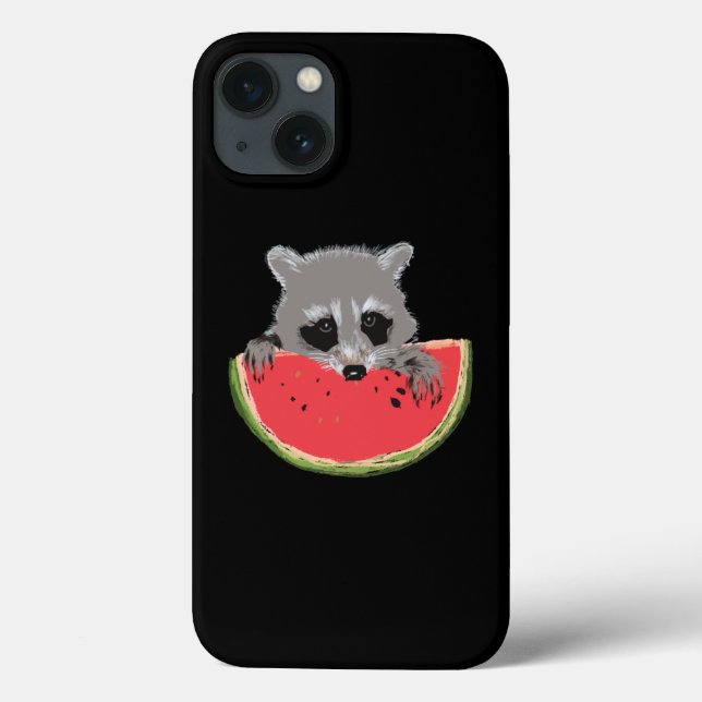 Funda De Case-Mate Para iPhone Cute Raccoon (Reverso)