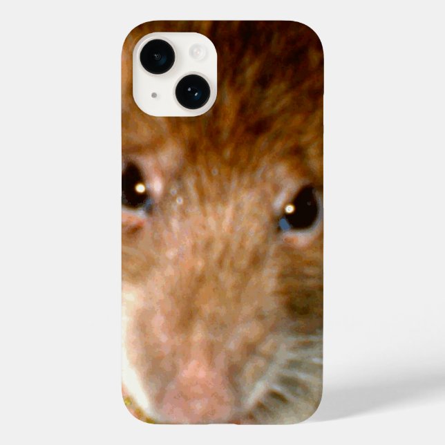 Funda De Case-Mate Para iPhone Cute Rat Face (Reverso )