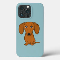 Cute Red Dachshund | Divertido Personalizado Wiene