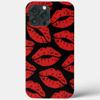 Cute Red Lipstick Kiss Kiss Kiss
