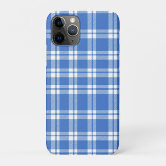 Funda Para iPhone 11 Pro Cute Retro Blue Gingham Plaid Pattern