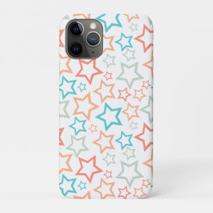 Funda Para iPhone 11 Pro Cute Retro Pastel Estrellas Verano Playa
