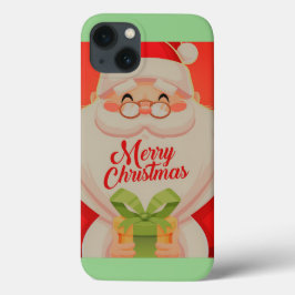 Funda Para iPhone 13 Cute Retro Santa Claus 