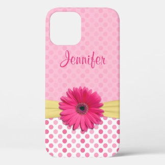 title_seo2 Cute rosa Gerbera Daisy Polka Dot