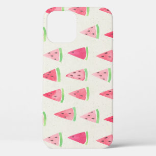 Funda Para iPhone 12 Cute sandía: acuarela sin costura.