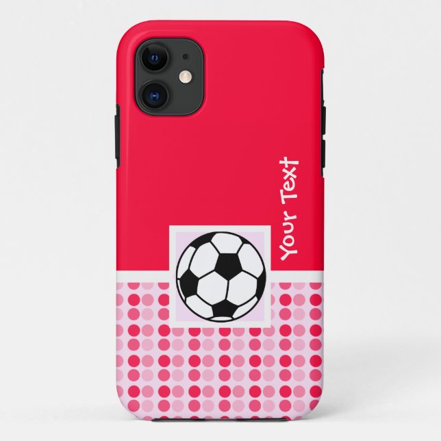 Funda De Case-Mate Para iPhone Cute Soccer Ball (Reverso)
