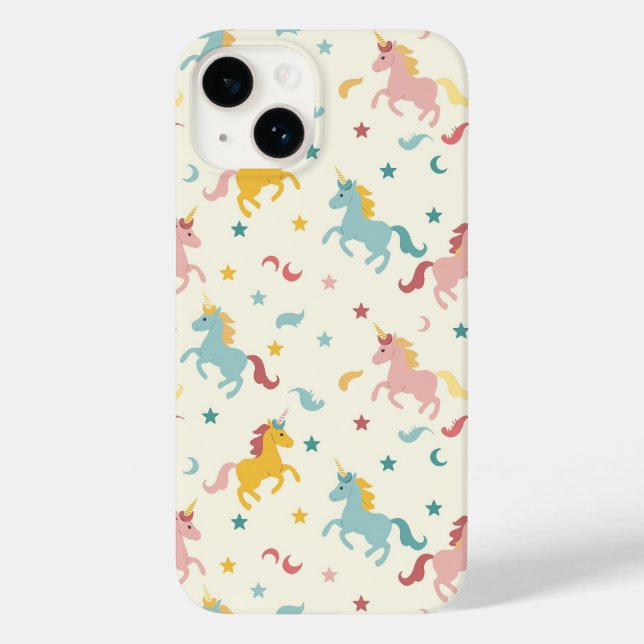 Funda De Case-Mate Para iPhone Cute unicornio (Reverso )