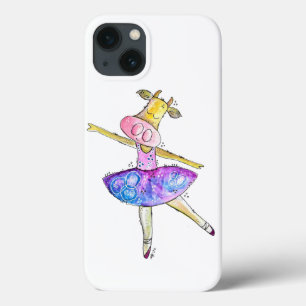 Funda Para iPhone 13 Cute Whimsical Ballerina Cow