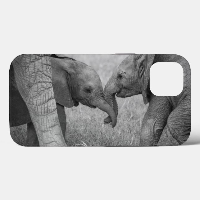 Funda De Case-Mate Para iPhone Cutest Baby Animals | Baby Elephants Greeting (Reverso (Horizontal))