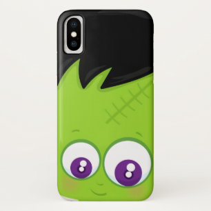 Funda Para iPhone X Cuto verde Frankenstein Monster cara Halloween
