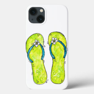Funda Para iPhone 13 Cuto Whimsical Flip Flops