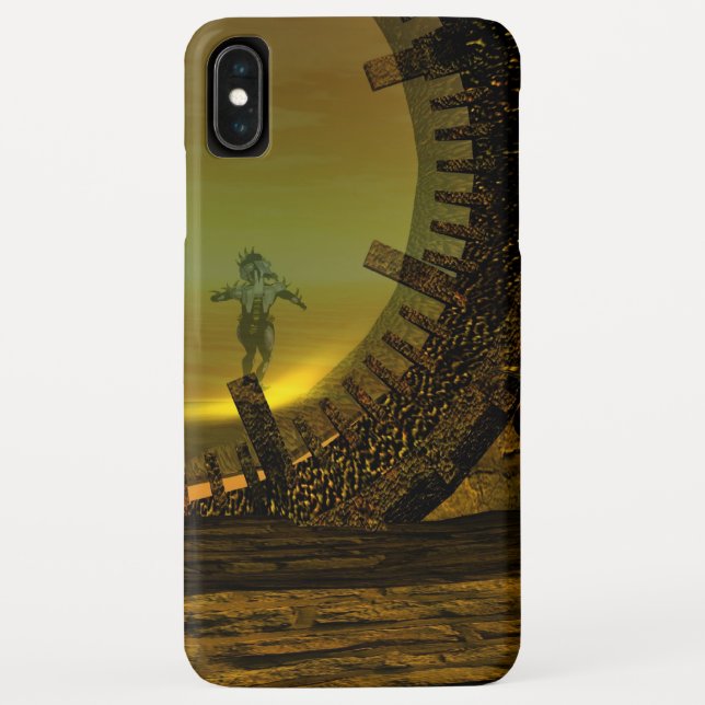 Funda De Case-Mate Para iPhone CYBORG TITAN,DESERT HYPERION Ciencia Ficción Scifi (Reverso)