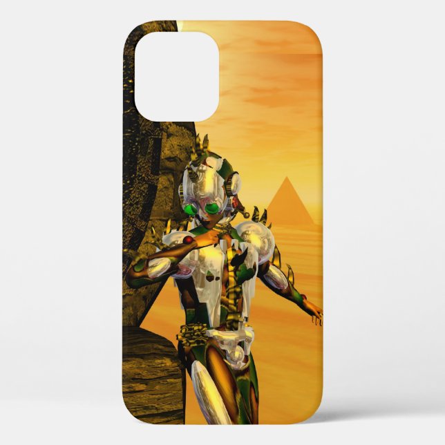 Funda De Case-Mate Para iPhone CYBORG TITAN,DESERT HYPERION Ciencia Ficción Scifi (Reverso )