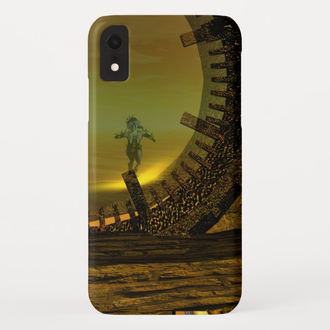 Funda De Case-Mate Para iPhone CYBORG TITAN,DESERT HYPERION Ciencia Ficción Scifi (Reverso)
