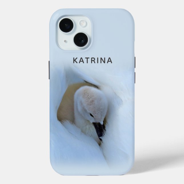 Funda De Case-Mate Para iPhone Cygnet enclavado en cisne (Reverso )