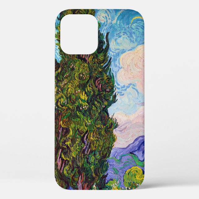 Funda De Case-Mate Para iPhone Cypresses, Van Gogh (Reverso )