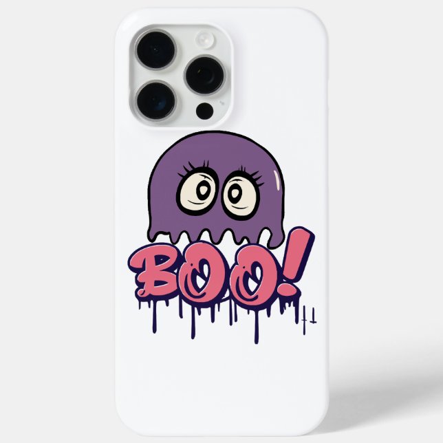 Funda De Case-Mate Para iPhone Da miedo el Boo (Reverso )