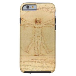 Funda Resistente Para iPhone 6 Da Vinci Vitruvian Man
