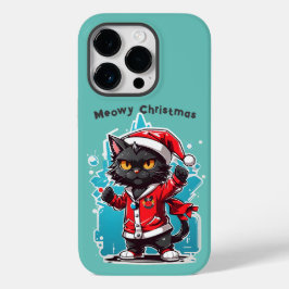 Funda Para iPhone 14 Pro De Case-Mate Dabbing Black Cat: Festividades de los Navidades M