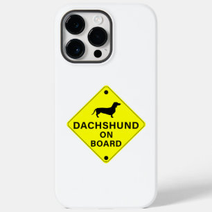 Funda Para iPhone 14 Pro Max De Case-Mate Dachshund a bordo del gracioso Parachoque de Perro