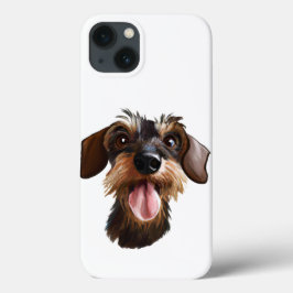 Funda Para iPhone 13 Dachshund con cable