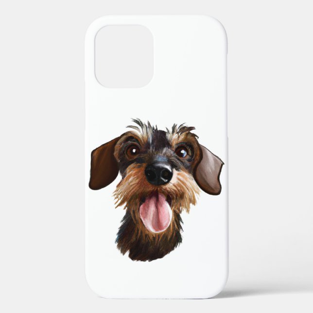 Funda De Case-Mate Para iPhone Dachshund con cable (Reverso )