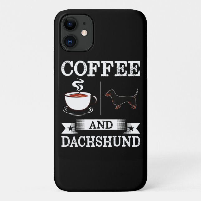 Funda De Case-Mate Para iPhone Dachshund Cute Dog (Reverso)