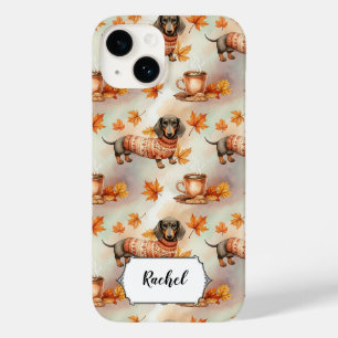 Funda Para iPhone 14 De Case-Mate Dachshund lindo con suéter Amante de los perros pe