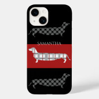 Dachshunds colocados a rayas personalizadas