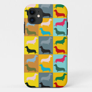 Funda Para iPhone 11 Dachshunds del arte pop