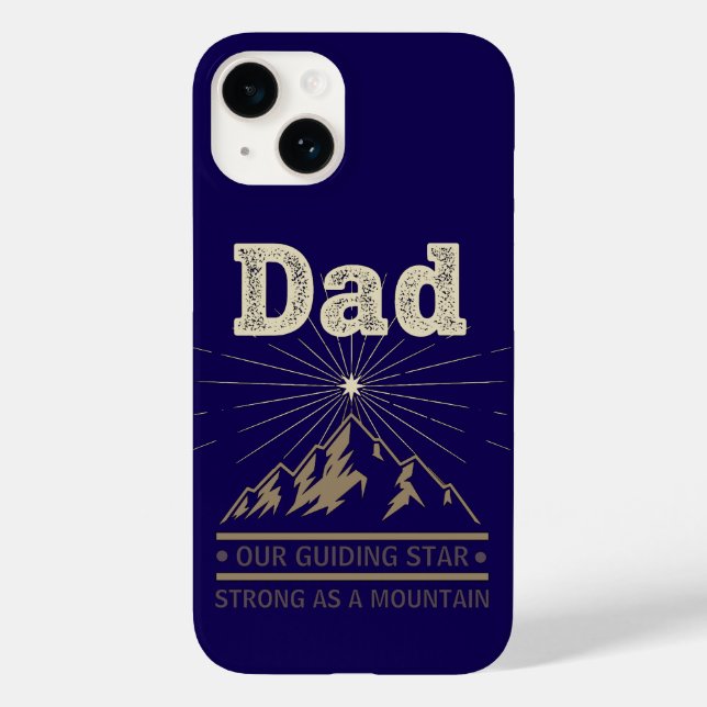 Funda De Case-Mate Para iPhone Dad Guiding Star Mountain (Reverso )
