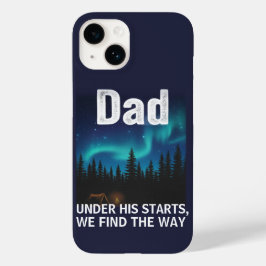 Funda Para iPhone 14 De Case-Mate Dad Northern Lights Camping Customizable
