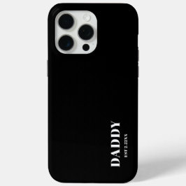 Funda Para iPhone 15 Pro Max Daddy Est custom  Black &White  iPhone / iPad case