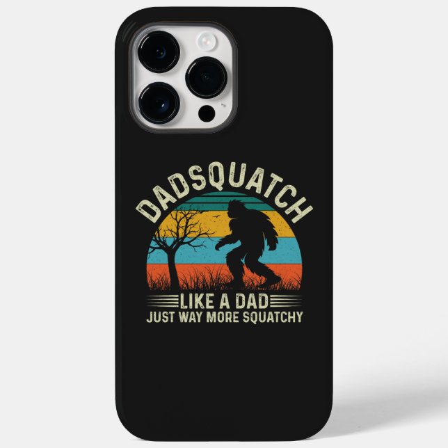 Funda De Case-Mate Para iPhone Dadsquatch como un padre, mucho más sacioso (Reverso )